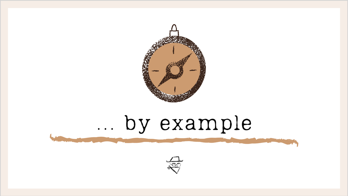 ________ by example